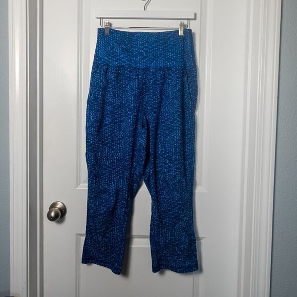 Lululemon Tranquil Crop 22" - 8 Samba Snake Kayak Blue Hero Blue - Picture 5 of 8